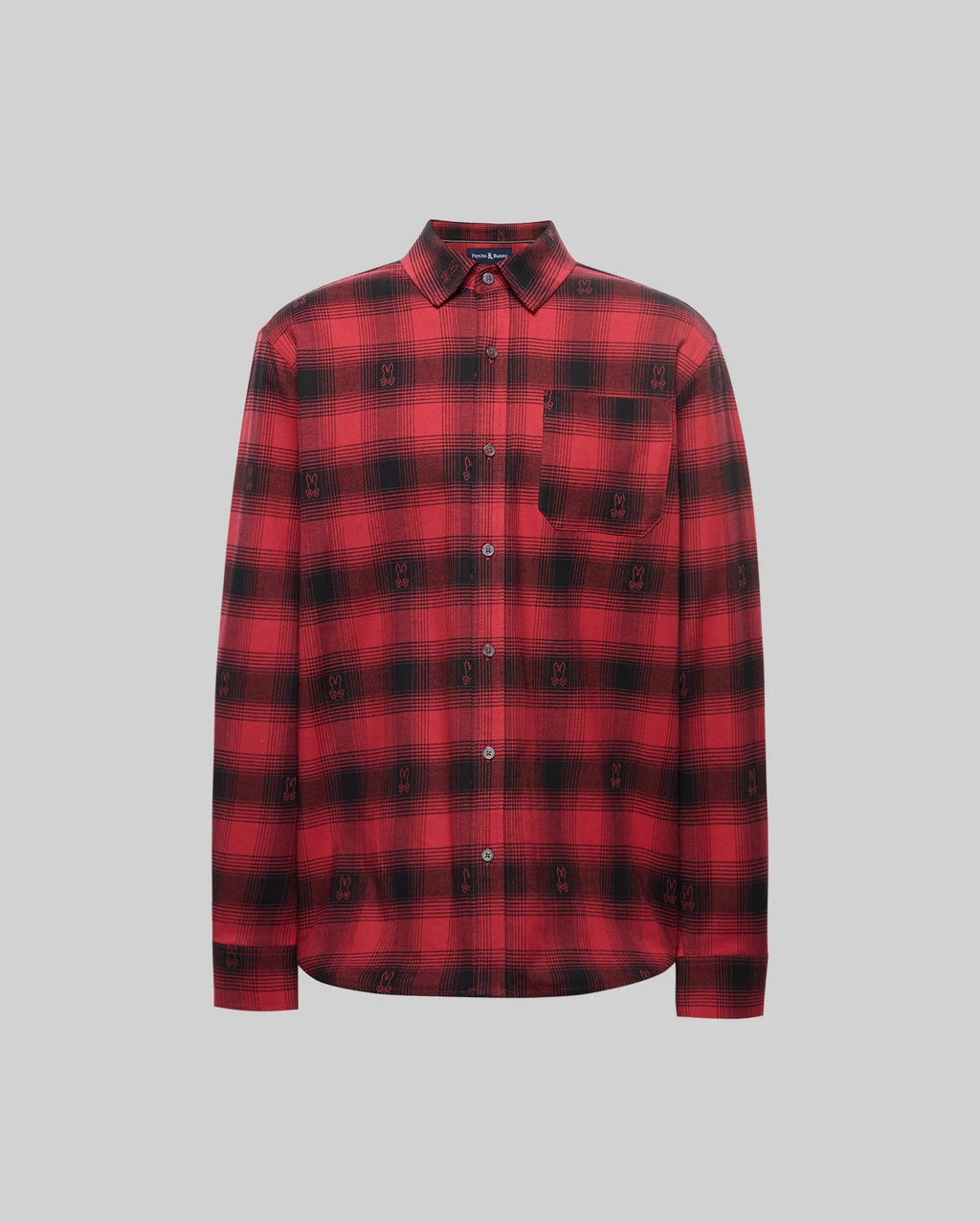 Mens kurt plaid flannel shirt